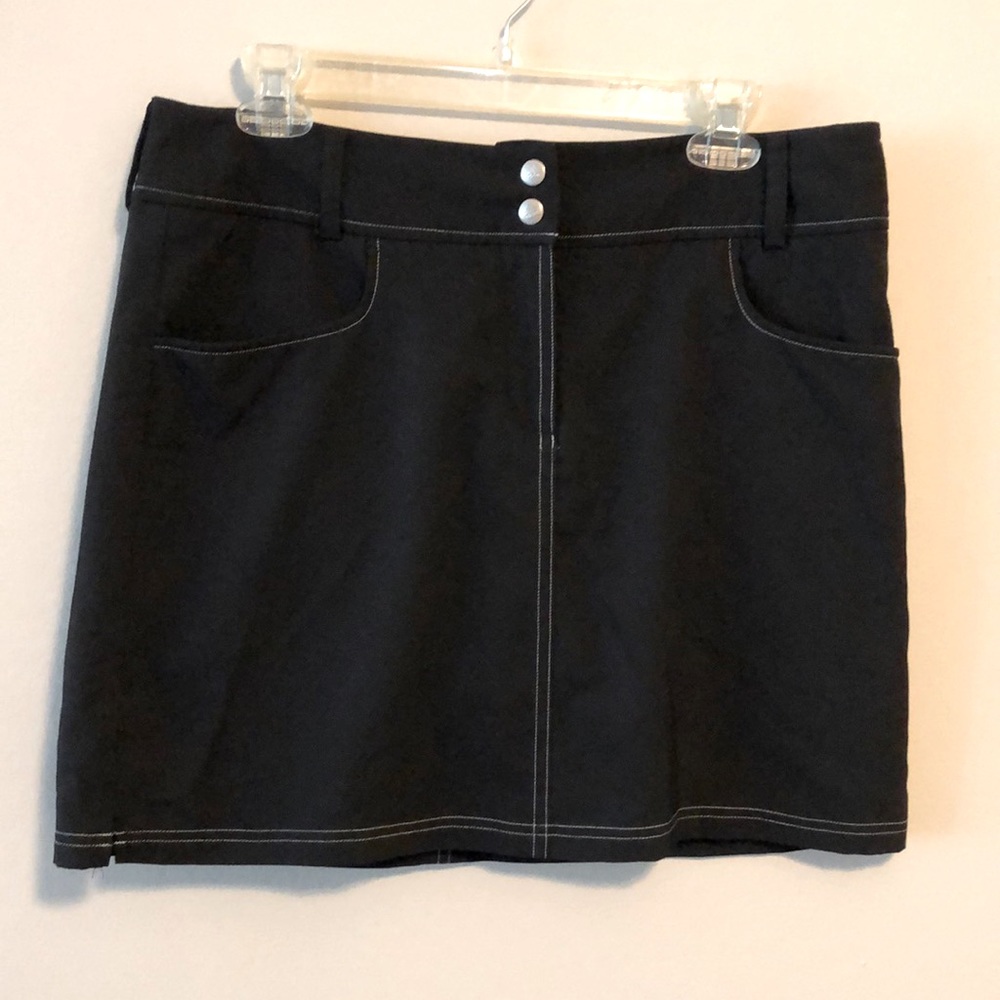 Adidas Skort Shorts Black SZ 10 Clima Cool Golf